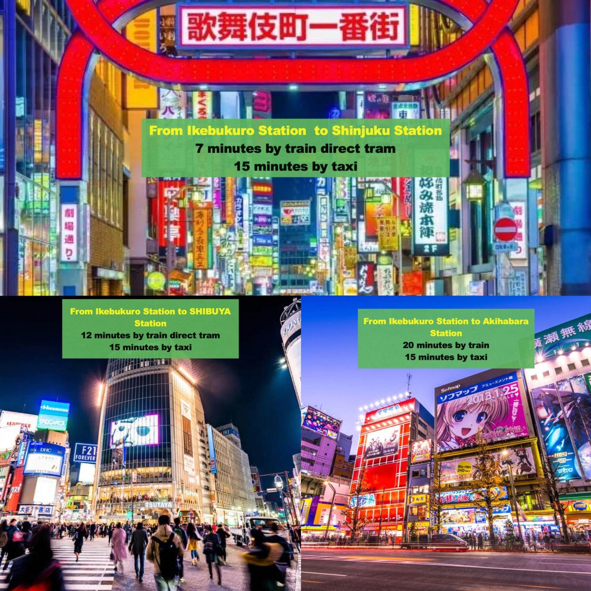 Appartement 交通便利 山手線池袋駅 徒歩6分 東池袋駅徒歩3分 2~5人 エレベーター Wifi 新宿/渋谷/銀座/築地/浅草/原宿近い！ *